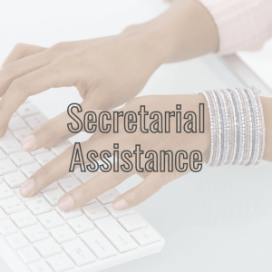 Content Secretarial Assistance for Home and My Services page